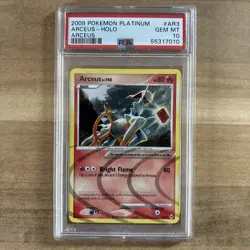 SWIRL PSA 10 Gem Mint Arceus AR3 Holo 2009 Pokemon Platinum Arceus - Image 1