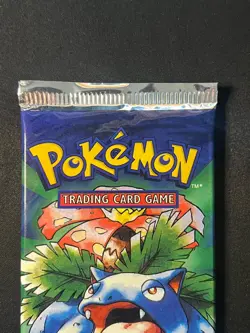 Pokemon Base Set Booster Pack Venusaur art 1999 vintage dark print (small hole) 742818060332 - Image 2