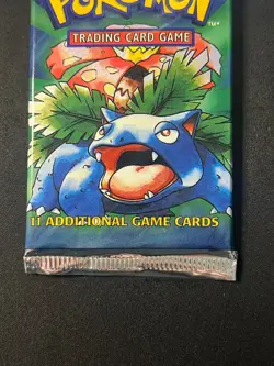 Pokemon Base Set Booster Pack Venusaur art 1999 vintage dark print (small hole) 742818060332 - Image 3