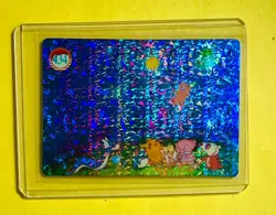 PIKACHU CHARMANDER SQUIRTLE Pokemon Pocket Monsters Vending Prism Sticker Holo - Image 1