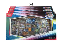 x4 PRISMATIC EVOLUTIONS Lucario EX and Tyranitar EX Premium Collection Sam’s - Image 1