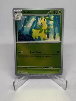 2025 Pokemon Mega Evolution BAYLEEF REVERSE HOLO NM 009/132 - Image 1