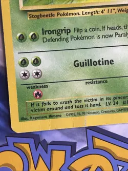 Pinsir 25/64 Jungle Unlimited Pokemon TCG 1999 HP - Image 4