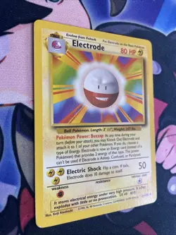 Electrode Pokemon TCG Base Set Unlimited 21/102 Non-Holo Rare 1999 LP - Image 2