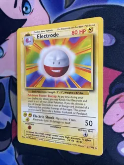 Electrode Pokemon TCG Base Set Unlimited 21/102 Non-Holo Rare 1999 LP - Image 3