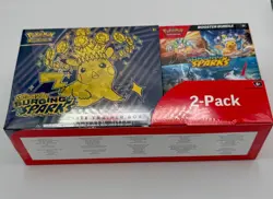 Pokemon Scarlet and Violet Surging Sparks ETB & Booster Bundle Costco 2-pack - Image 1
