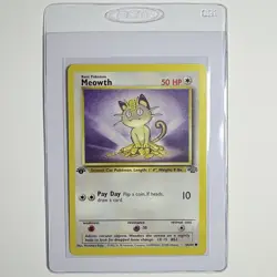 Pokemon Jungle Meowth 1st Edition 56/64 - Pack Fresh! - Image 1