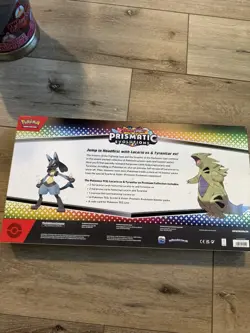 Pokemon Prismatic Evolutions Lucario Ex & Tyranitar Ex-In Hands Sep 4. - Image 3