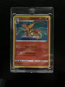 Pokemon TCG Special Delivery Charizard SWSH075 holo Promo - Image 1