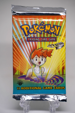 Pokemon TCG Gym Heroes 1st Edition Booster Pack Misty Art WOTC 1999 SEALED - Image 1