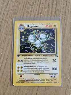 Magneton Rare 1st Edition Fossil 26/62 WOTC Vintage Pokemon - Image 1