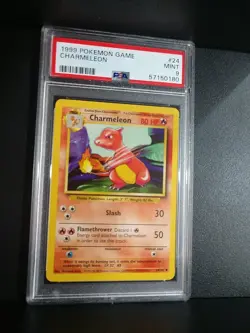 1999 Pokemon PSA 9 MINT or BETTER Charmeleon Base Set Unlimited 24/102 PSA 9 - Image 2