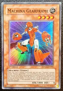 Yu-Gi-Oh! Machina Gearframe SDMM-EN002 1st Edition Super Rare - Image 1