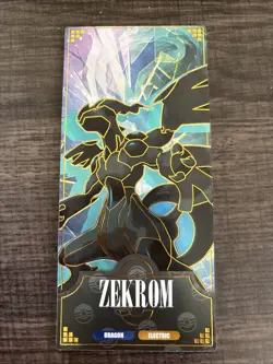 NON TCG Pokemon Elf Eif Origin Collection 3.0 Zekrom Ticket Stub Tall Card Rare - Image 1