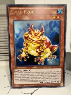 Official Giant Card Swap Frog Yu-Gi-Oh! GX Konami Holographic Edison - Image 1
