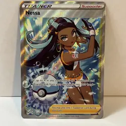 Pokemon TCG Nessa Lost Origin Trainer Gallery Holo Ultra Rare Card TG27/TG30 - Image 1