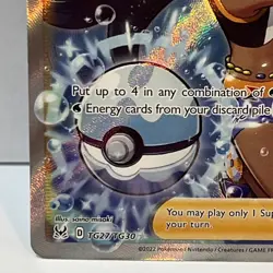 Pokemon TCG Nessa Lost Origin Trainer Gallery Holo Ultra Rare Card TG27/TG30 - Image 4