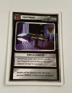 Star Trek CCG Equipment Romulan Disruptor Common Card - Image 1