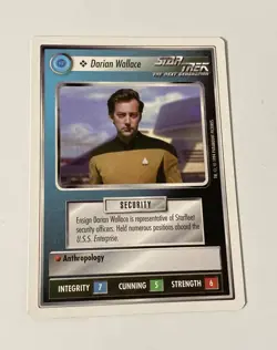 Star Trek CCG Personnel Federation Darian Wallace Common Card - Image 1