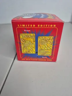 1999 Pokemon POLIWHIRL LIMITED EDITION 23k Gold Plated Card Pokeball Red Box - Image 4