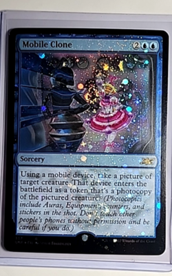 2022 MTG Magic the Gathering UNF Unfinity Galaxy Foil #337 Mobile Clone - Image 1