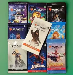 10 Random Sealed Booster Packs (Play/Set/Draft/Universes Beyond) MTG Bundle - Image 1