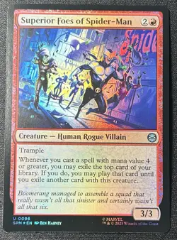 MTG Spider-Man *FOIL* U Superior Foes of Spider-Man #0096 - Image 1