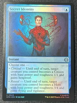 MTG Spider-Man *FOIL* U Secret Identity #0043 - Image 1
