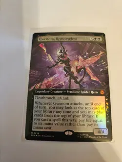 Gwenom, Remorseless Extended FOIL MTG SPM Nm/M - Image 1