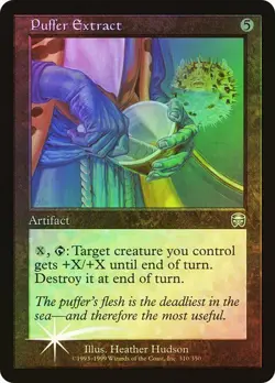 Mercadian Masques MTG FOIL Puffer Extract Magic - Image 1