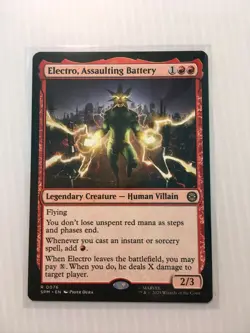 MTG Electro, Assaulting Battery 0076 (R) MTG Marvel's Spider-Man (SPM) - Image 1