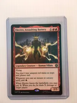 MTG Electro, Assaulting Battery 0076 (R) MTG Marvel's Spider-Man (SPM) - Image 3