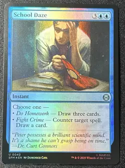 MTG Spider-Man *FOIL* U School Daze #0042 - Image 1