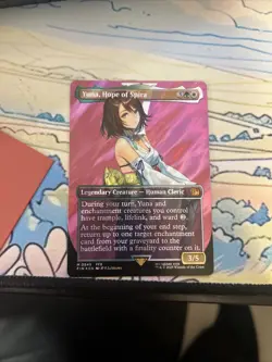 MTG Yuna, Hope of Spira Borderless Surge Foil, Final Fantasy #549 - Image 2