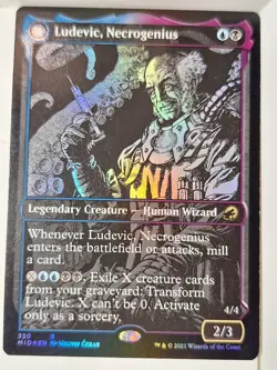 Ludevic, Necrogenius - FOIL SHOWCASE - Magic the Gathering MTG Nice! - Image 1