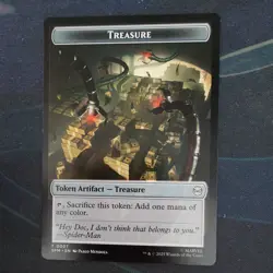 MTG Treasure Token 0007 [Spider-man Near Mint] - Image 1