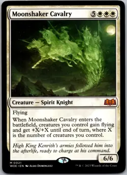 MTG Magic the Gathering NM Moonshaker Cavalry 0021 Wilds Of Eldraine - Image 1