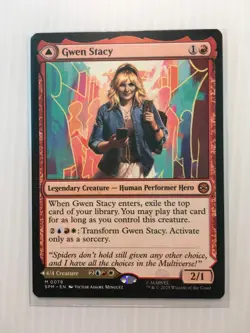 MTG Gwen Stacy Ghost-Spider (#078), Marvel's Spider-Man, Non-Foil, NM Mythic - Image 1