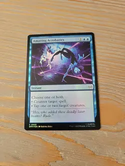 NM Foil Amazing Acrobatics, MTG, Marvel's Spider-Man, Magic the Gathering, 25 - Image 1