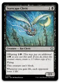 Starscape Cleric #116 (NM) Bloomburrow BLB Magic MTG - Image 1