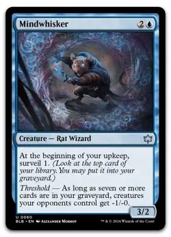 Mindwhisker #60 (NM) Bloomburrow BLB Magic MTG - Image 1