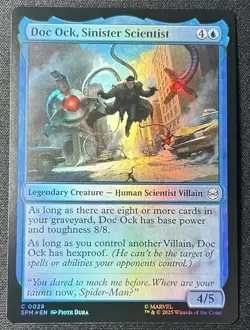 MTG Spider-Man *FOIL* C Doc Ock, Sinister Scientist #0029 - Image 1