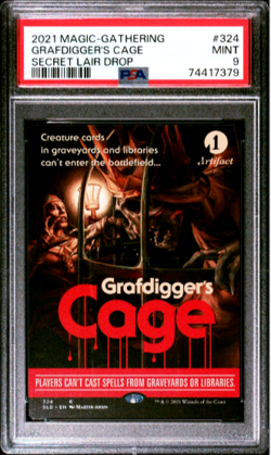 MTG Magic the Gathering Secret Lair Grafdigger's Cage PSA 9 None Graded Higher - Image 1