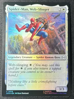 MTG Spider-Man *FOIL* C Spider-Man, Web-Slinger #0016 - Image 1