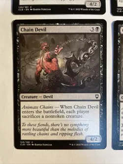 4x Baldur's Gate Chain Devil NM/M Magic The Gathering Mtg - Image 2