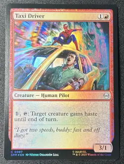 MTG Spider-Man *FOIL* C Taxi Driver #0097 - Image 1