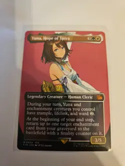 Yuna, Hope of Spira Borderless MTG FIN Nm/M - Image 1