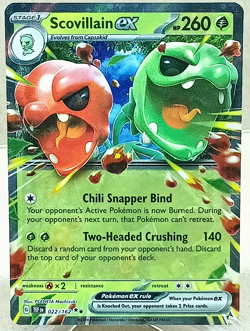 Sv05: Temporal Forces - Scovillain Ex Double Rare Holo #022/162 Pokemon TCG - Image 1