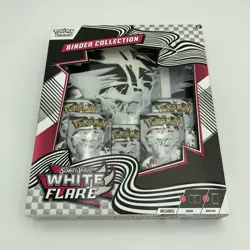 Pokemon TCG White Flare Binder Collection Box Factory Sealed Scarlet Violet - Image 1
