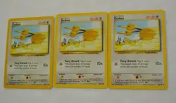 1999 POKEMON DODUO 48/102 , LOT OF THREE CARDS - Image 2